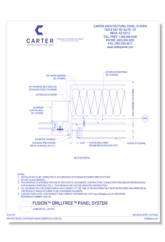 FUSION™ PANEL SYSTEM: Jamb Detail ( CF-F04 )