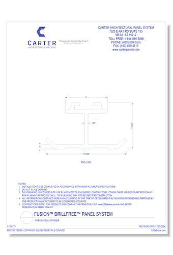 FUSION™ PANEL SYSTEM: Integrated Stiffener