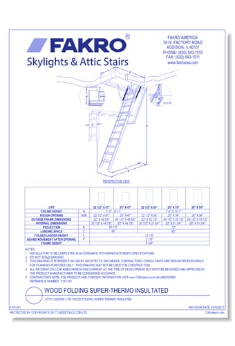 Attic Ladder: LWT Wood Folding Super-Thermo Insulated 
