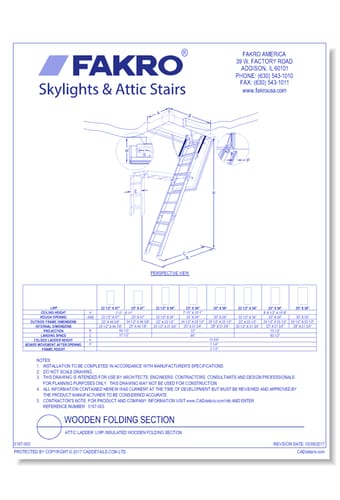 Attic Ladder: LWP Insulated Wooden Folding Section
