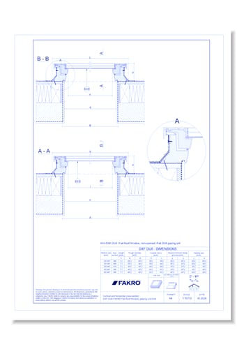 Skylight: DXF DU6 Non-Opening Flat Roof Deck Mounted