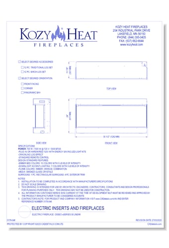 Electric Fireplace: Osseo eSeries 50 Linear