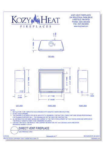 Gas Fireplace: SP34