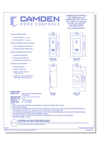 CM-330: SureWave(tm) Touchless Switches