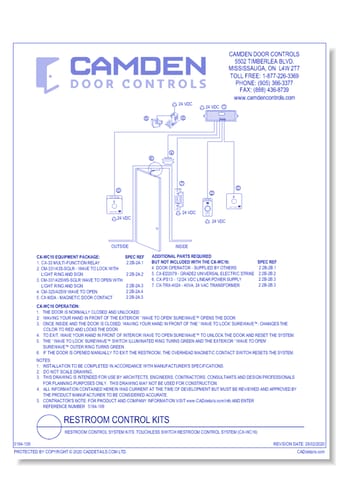 Barrier Free Restroom Control Kits: Touchless Switch Restroom Control System (CX-WC16)