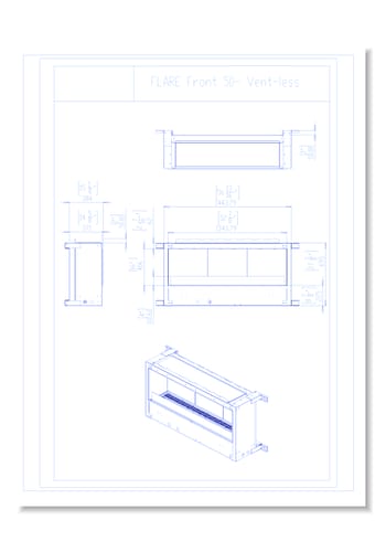 Flare Vent Free Front Facing: Flare-VFF-50