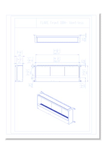 Flare Vent Free Front Facing: Flare-VFF-100-H