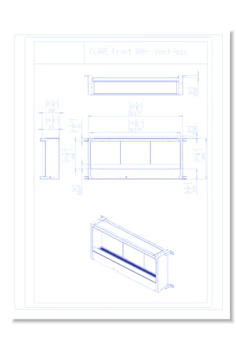 Flare Vent Free Front Facing: Flare-VFF-80-H