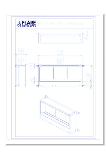 Flare Vent Free Front Facing: Flare-VFF-70-H