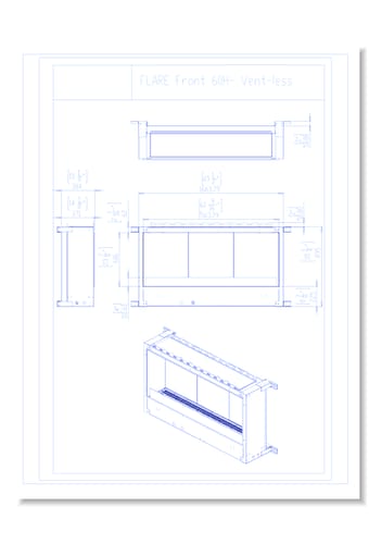 Flare Vent Free Front Facing: Flare-VFF-60-H