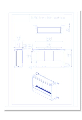 Flare Vent Free Front Facing: Flare-VFF-50-H