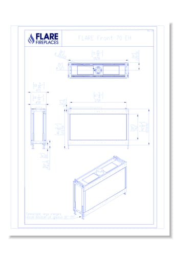 Flare Vent Free Front Facing: Flare-FF-70-EH