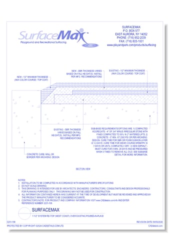 1 1/2" System Re-Top (West Coast) Over Existing Poured-in-Place
