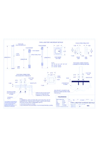 Finyl Line™: Post & Mount Details