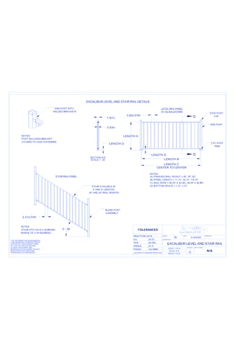 MetalWorks Excalibur®: Level & Stair Rail Details