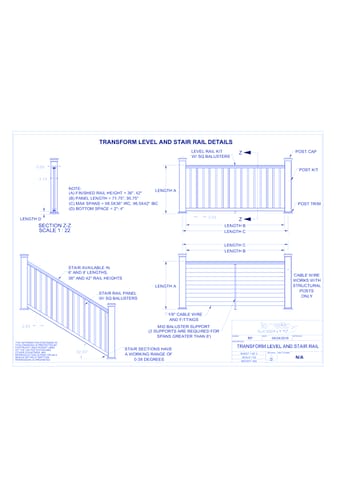 Transform® Composite: Level & Stair Rail Details