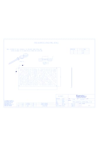 Freestyle™ Decorative Screen Panel: Sprig Details
