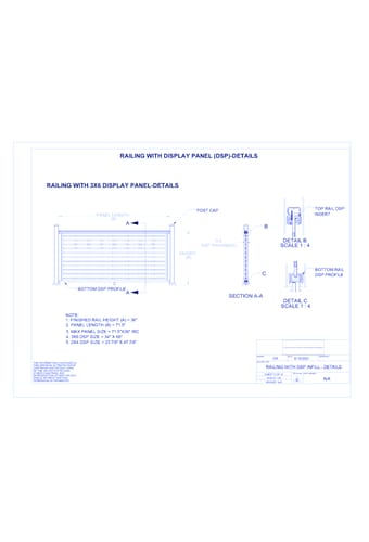 Avalon Aluminum Railing®: Railing With DSP Infill - Details