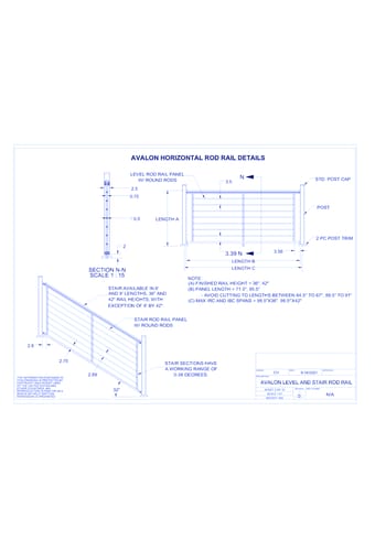 Avalon Aluminum Railing®: Avalon Horizontal Rod Rail Details