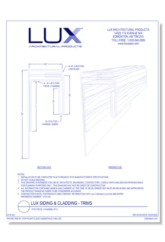 Lux Siding & Cladding: Two Piece J-Channel #715