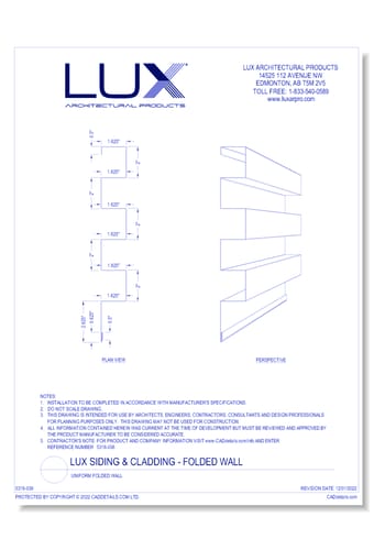 Lux Siding & Cladding: Uniform Folded Wall