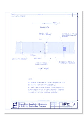 Swing Gate Operator, Residential/Commercial - SwingRiser