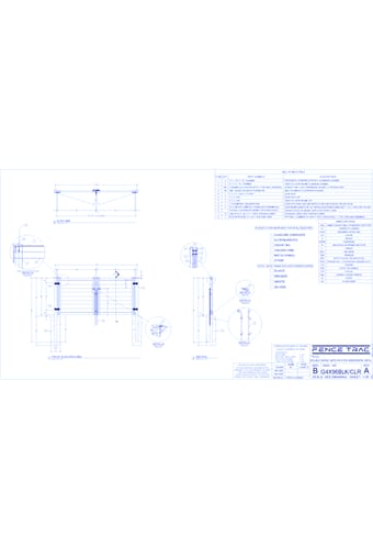 Gates: Double Swing Gate 4’ H X 8’ W - Horizontal Infill