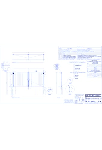 Gates: Double Swing Gate 6’ H X 12’ W - Vertical Infill