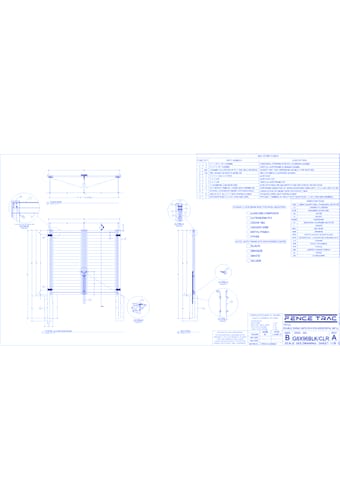 Gates: Double Swing Gate 8’ H X 8’ W - Horizontal Infill