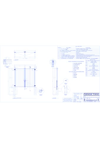 Gates: Double Swing Gate 8’ H X 8’ W - Vertical Infill