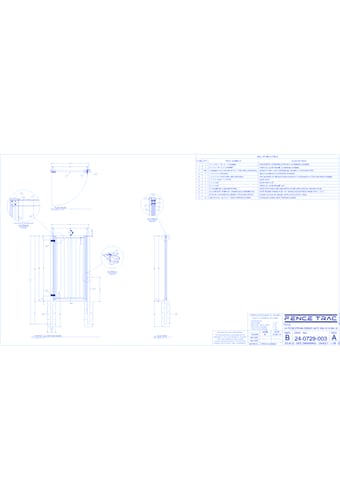 Gates: Pedestrian Swing Gate 48" W X 96" H - Vertical Infill