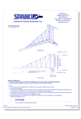 Wall-Traveling Jib Crane (M302-XXXM-XX)