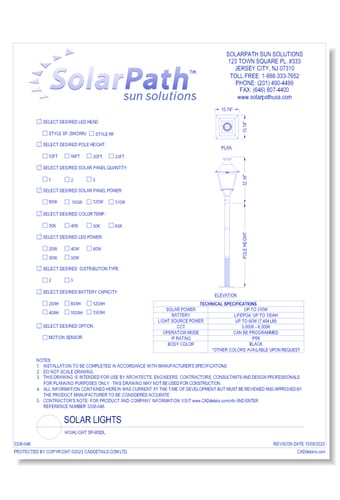 Solar Light: Highlight SP-WSDL