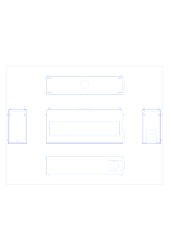 A-SS-8-SS: Signature Series Linear 8' Single Sided Gas Fireplace System