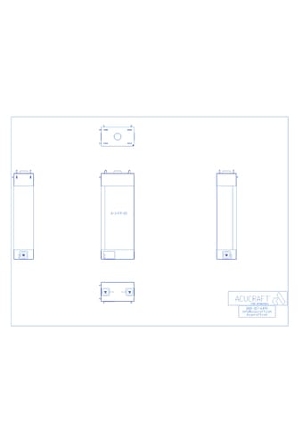 BLAZE Series: Front and Right, 36"W X 80" H (A-3-FR-80)