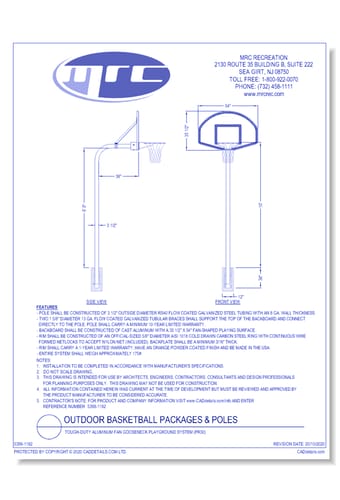 Bison: Tough-Duty Aluminum Fan Gooseneck Playground System (PR30)