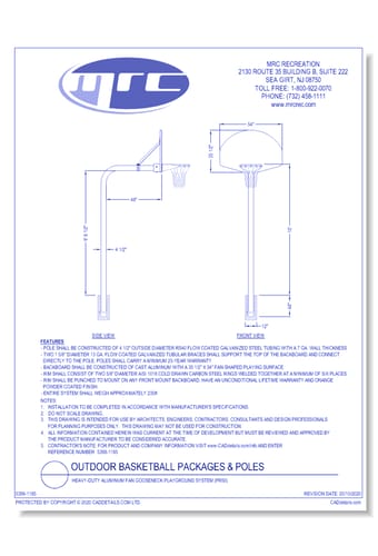 Bison: Heavy-Duty Aluminum Fan Gooseneck Playground System (PR50)