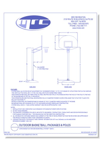 Bison: Qwikchange Playground Basketball System™ (BA801)