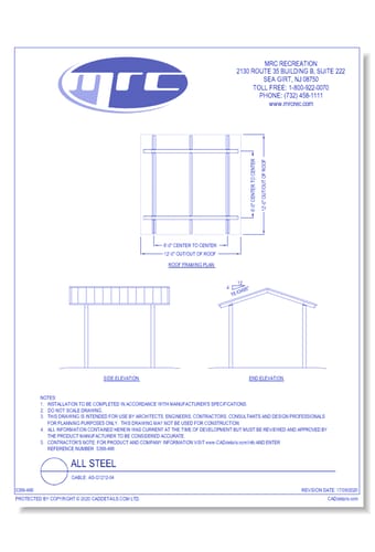 RCP Shelters: All Steel-Gable (AS-G1212-04)