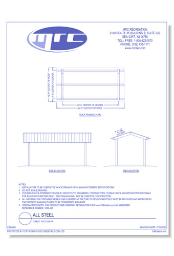 RCP Shelters: All Steel-Gable (AS-G1224-04)