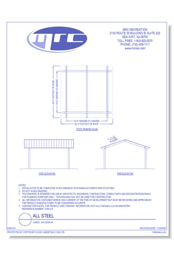 RCP Shelters: All Steel-Gable (AS-G2020-04)