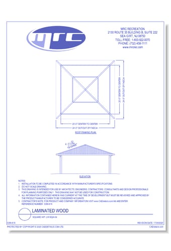 RCP Shelters: Laminated Wood-Square Hip (LW-SQ24-04)