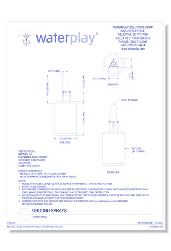 Ground Sprays: Tower Spray