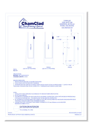 PVC Universal 1pc J-Trim