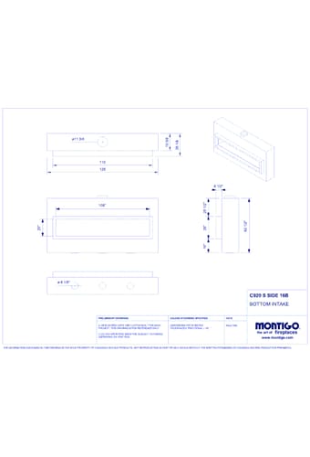 Custom 9' Single Sided - C-VIEW (C920) Commercial Gas Fireplace
