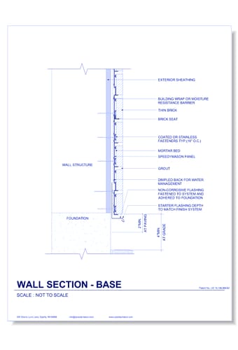 Brick Lath-Sheet: 5 - Wall Section - Base