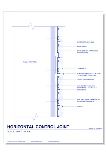 Brick Lath-Sheet: 16 - Horizontal Control Joint