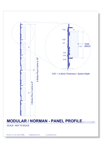 Brick Lath-Sheet: 43 - Modular - Norman - Panel Profile