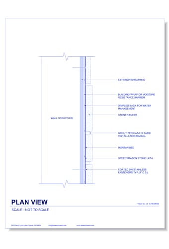 Stone Lath-Sheet: 1 - Plan View