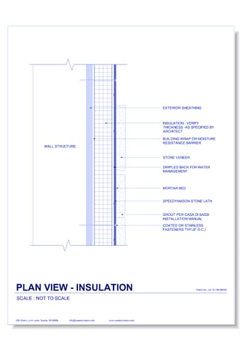 Stone Lath-Sheet: 2 - Plan View - Insulation